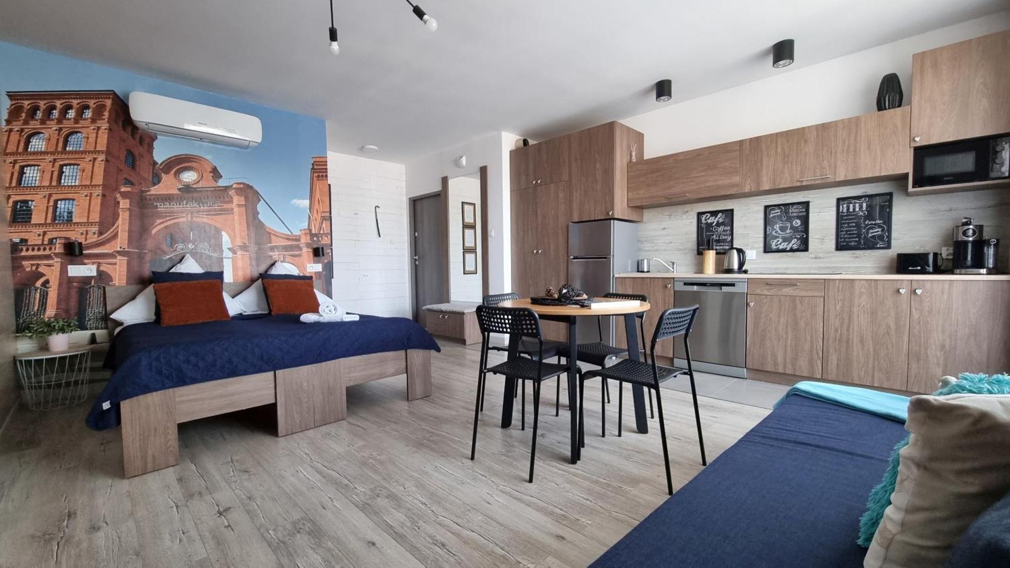 우치 Q Apart Coral - Studio, Manufaktura, Parking Gratis, Tv Max, Fv, Gwarancja Zadowolenia 아파트 외부 사진